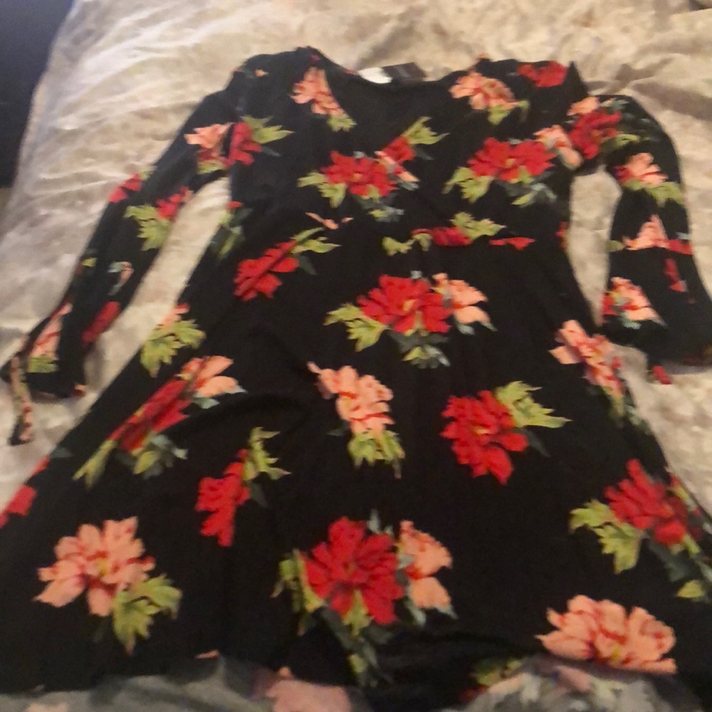 Black and red dress